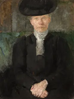 Boznanska Olga Prints: Portrait of Miss Deuringer, 1900. Creator: Olga Boznanska