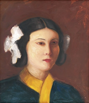 Portrait of Miss Vickova, around 1930. Creator: Stefan Straka