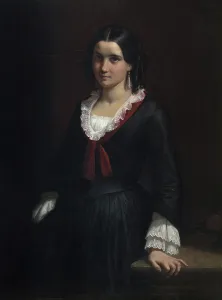Nivaagaard Collection Prints: Portrait of Miss Vilhelmine (Ville) Hage