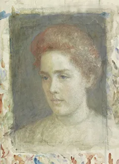 Veth Jan Pieter Prints: Portrait of Miss Wiedenbruggen, 1874-1925. Creator: Jan Veth