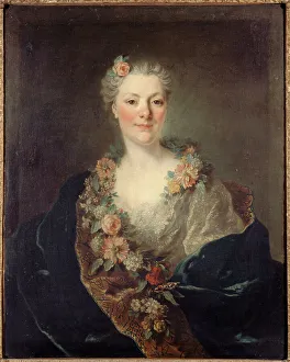 Louis Tocqué Prints: Portrait of Mme Doyen, born de la Planche