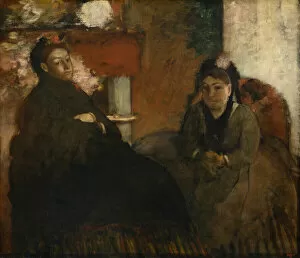 Sitting Room Gallery: Portrait of Mme. Lisle and Mme Loubens, 1866 / 70. Creator: Edgar Degas
