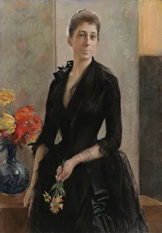 1887 Prints: Portrait of Mme Weissgerber de Stragewicz