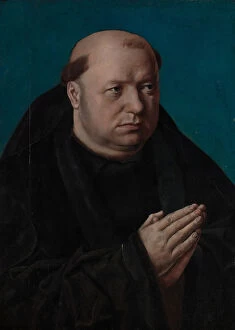 Benedictine Gallery: Portrait of a Monk in Prayer. Creator: French Painter (ca. 1500)
