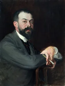 Je Blanche Prints: Portrait de Monsieur Léon Pissard jeune, c.1895. Creator: Jacques Emile Blanche