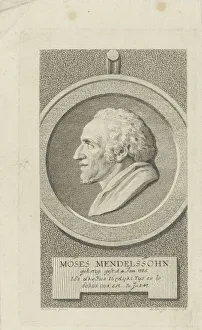 Mendelssohn Prints: Portrait of Moses Mendelssohn (1729-1786)