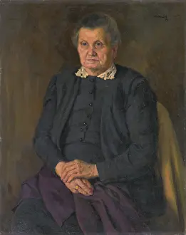 Andrej Kovcik Prints: Portrait of a mother, 1949. Creator: Andrej Kovacik