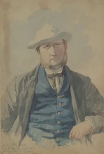 Mental Health Prints: Portrait of Mr. George Bailey, 1855. Creator: Richard Dadd