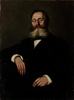 1889 Prints: Portrait of Mr Wisniewski, 1889. Creator: Maria Mayerberg