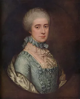 Pastel Prints: Portrait of Mrs. Awse, 1767, (1936). Artist: Thomas Gainsborough