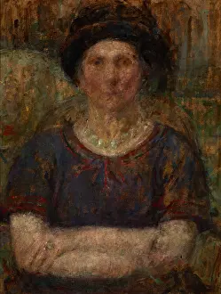 1925 Prints: Portrait of Mrs Bankiewicz, after 1925. Creator: Olga Boznanska