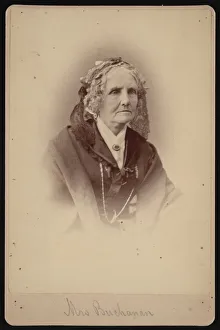 Old Lady Prints: Portrait of Mrs. Buchanan, 1875. Creator: Samuel Montague Fassett