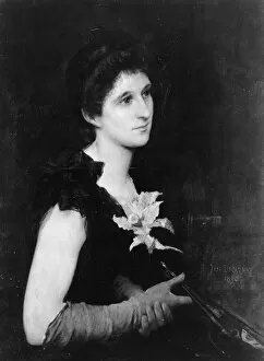 Delaunay Jules Elie Gallery: Portrait of Mrs. Charles L. Hutchinson, 1890. Creator: Jules Elie Delaunay