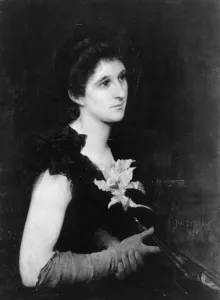 Delaunay Jules Elie Prints: Portrait of Mrs. Charles L. Hutchinson, 1890. Creator: Jules Elie Delaunay