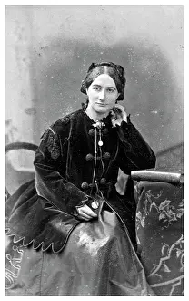John Chancellor Prints: Portrait of a Mrs Cooper, c1880-1899(?). Creator: John Chancellor