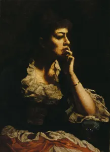 Portrait of Mrs. Eastman Johnson, ca. 1888. Creator: Eastman Johnson