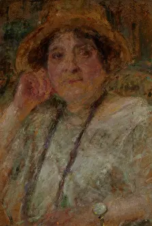 1925 Prints: Portrait of Mrs Goscienska, after 1925. Creator: Olga Boznanska