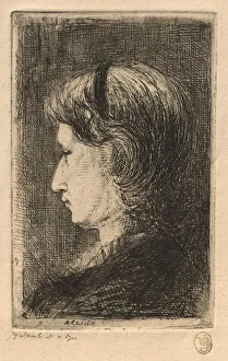 Portrait of Mrs. Israels, 1875. Creator: Jozef Israels (Dutch, 1824-1911)