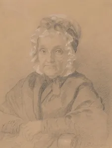 Johnson Eastman Prints: Portrait of Mrs. Jeremiah Chandler, 1847. Creator: Eastman Johnson