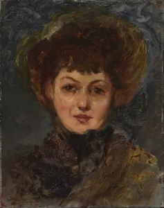 Portrait of Mrs. John Gellatly, 1890-1897. Creator: Eleanor Greatorex Portrait of Mrs. John Gellatly, 1890-1897. Creator: Eleanor Greatorex