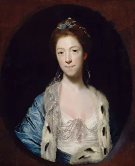 Sir Joshua Prints: Portrait of Mrs Luther, 1766. Creator: Sir Joshua Reynolds