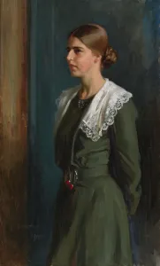 Edelfelt Albert Prints: Portrait of Mrs. Michaela Pooley (née Krohn), c1890s. Creator: Albert Edelfelt