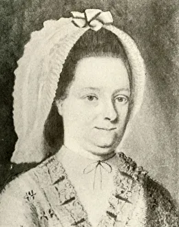 British Colonies Gallery: Portrait of Mrs. Nathaniel Appleton, Jr. showing a peculiar cap, 1784, (1937). Creator: Unknown