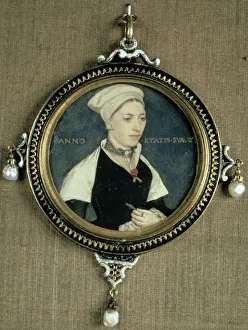 Seriousness Prints: Portrait of Mrs Pemberton, c1535. Artist: Hans Holbein the Younger