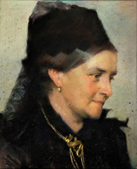 Kindness Prints: Portrait of Mrs. V. Heise, born Hage (1838-1912), n.d. c1880. Creator: Frans Schwartz
