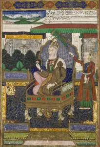 Private Collectionthe Oriental Arts Prints: Portrait of Mughal emperor Bahadur Shah II (1775-1862), c1860. Creator: Anonymous