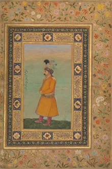 Muhammad Ali Prints: Portrait of Muhammad Ali Baig, Folio from the Shah Jahan Album, recto, early 19th century