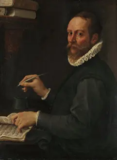 Carracci Prints: Portrait of a Musician, c1587. Creator: Carracci, Annibale (1560-1609)