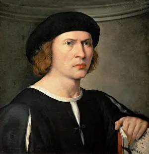 Art History Museum Prints: Portrait of a musician, ca 1515-1520