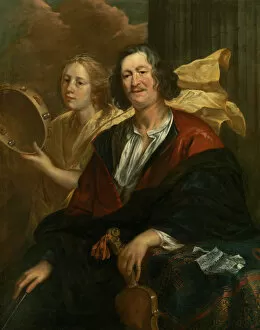 Portrait of a musician with his muse (Self-Portrait?). Creator: Jordaens, Jacob (1593-1678)