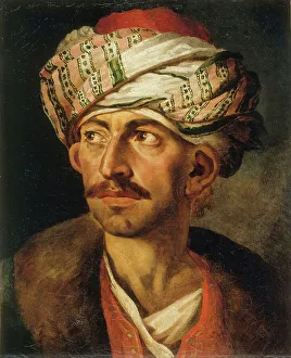 Gericault Prints: Portrait of Mustapha, 1819-1821. Creator: Géricault; Théodore (1791-1824)