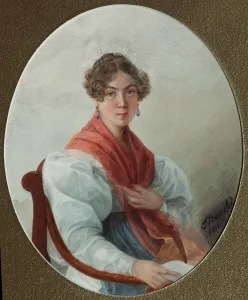 Portrait of N. A. Vasilyeva, 1835. Artist: Borozdna-Stromilova, Lyubov Stepanovna (1813-1894)