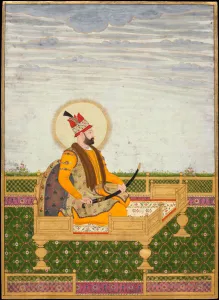 Safavid Empire Prints: Portrait of Nader Shah. Artist: Indian Art