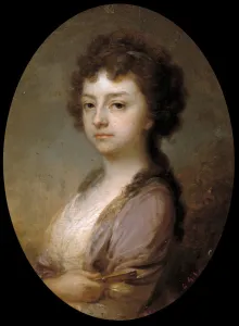 Vladimir Lukich 1757 1825 Prints: Portrait of Nadezhda Ilyinichna Lvova, nee Berezina, 1790s