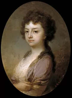 Borovikovsky Collection: Portrait of Nadezhda Ilyinichna Lvova, nee Berezina, 1790s