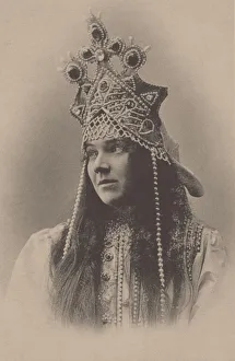 Portrait of Nadezhda Ivanovna Zabela-Vrubel (1868-1913) as Marfa in the opera The Tsars Bride