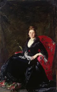 Academic Prints: Portrait of Nadezhda Polovtsova, 1876. Creator: Charles Emile Auguste Carolus-Duran