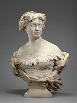 Jules Carpeaux Prints: Portrait of Nadine Dumas (Madame Alexandre Dumas Fils 1827-1875)