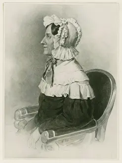 Portrait of Nannette Streicher (1769-1833), nee Stein, 1829. Creator: Krones, Ludwig (1785-1837)