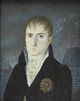 Portrait of Napoleon Bonaparte on the island of Saint Helena, 1820 Portrait of Napoleon Bonaparte on the island of Saint Helena, 1820