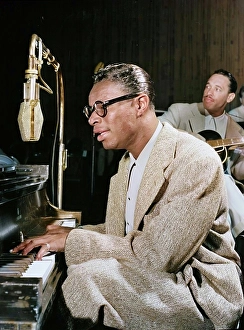 Bill Gottlieb Prints: Portrait of Nat King Cole and Oscar Moore