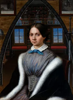 Images Dated 12th November 2015: Portrait of Natalia Nikolaevna Korsakova, ca. 1849. Artist: Anonymous