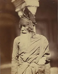 Felix Beato Prints: Portrait of a Native Servant, 1858-1859. Creator: Felice Beato