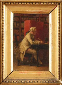 Georges Louis Leclerc Prints: Portrait of the naturalist Georges-Louis Leclerc, Comte de Buffon (1707-1788), 1864