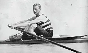 Aotearoan Prints: Portrait of the New Zealand sculler Tom Sullivan, 1896. Creator: Gordon & Co