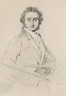 Paganini Prints: Portrait of Niccolo Paganini (1782-1840), 1830. Creator: Calamatta, Luigi (1802-1869)